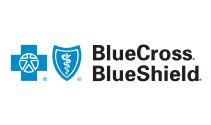 The image displays a logo with the text  Blue Cross Blue Shield  accompanied by a shield graphic, indicating it s related to health insurance services.